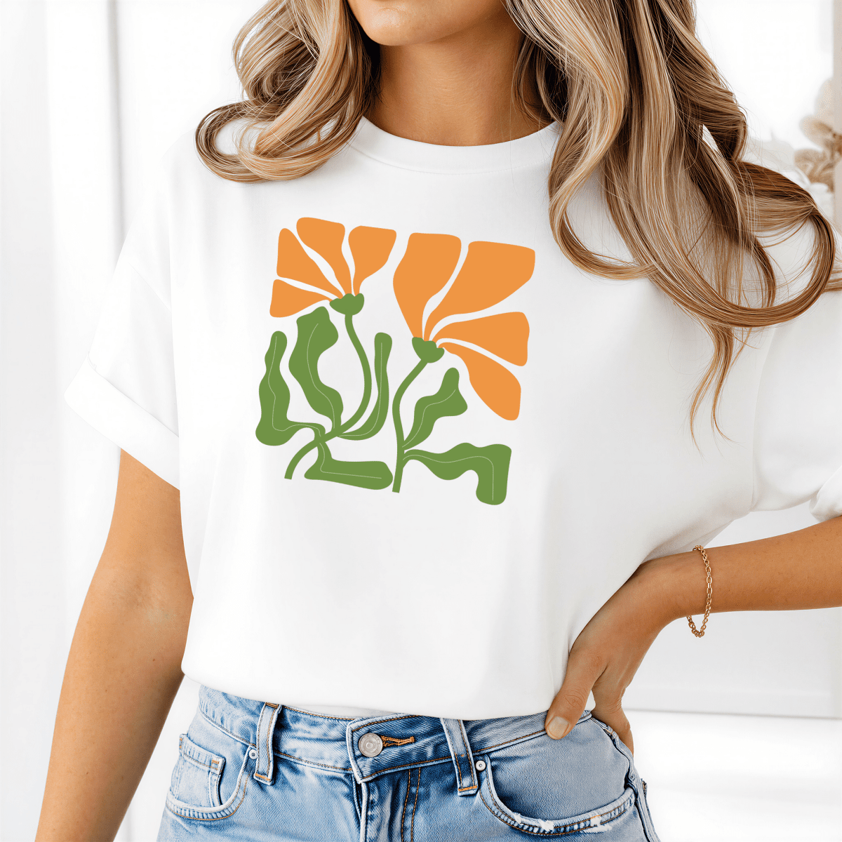 Camiseta Feminina Casual de Algodão Liora - Ravian