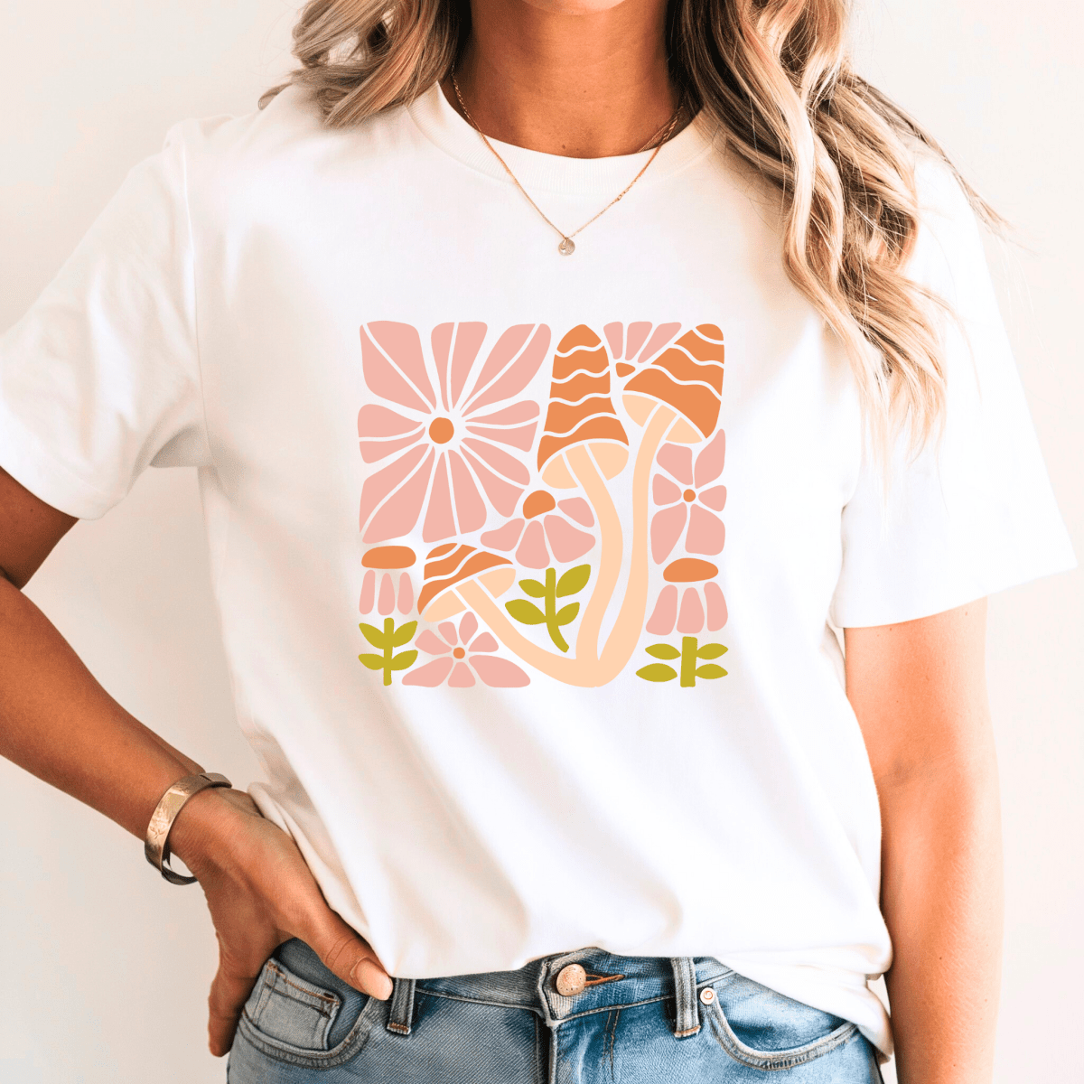 Camiseta Feminina Casual de Manga Curta Blossia - Ravian