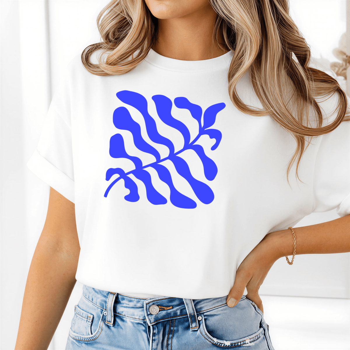 Camiseta Feminina de Algodão de Manga Curta Eloria - Ravian