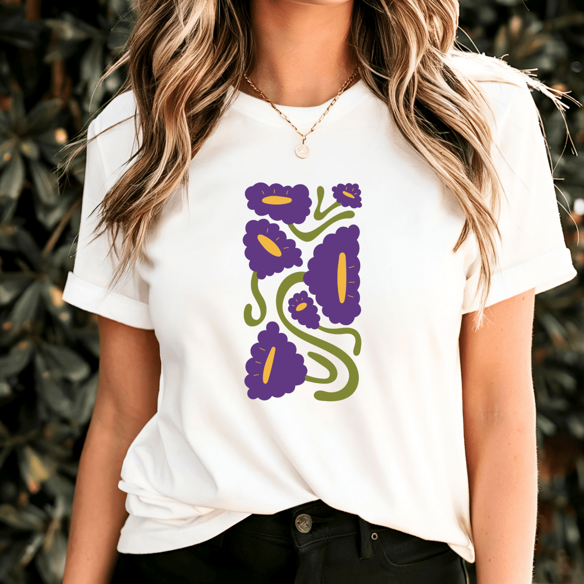 Camiseta Feminina de Algodão de Manga Curta Evanna - Ravian