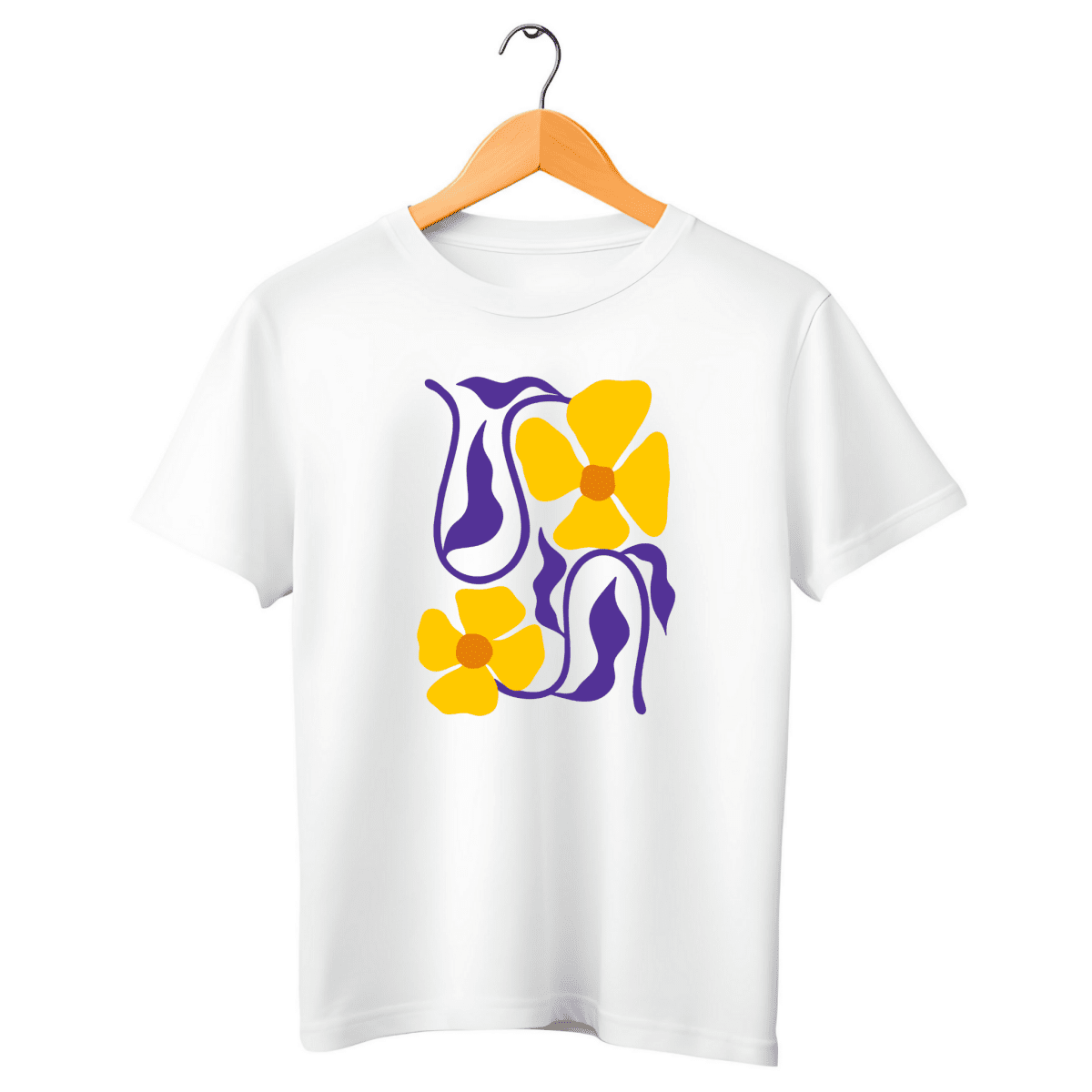 Camiseta Feminina de Algodão de Manga Curta Isolari - Ravian