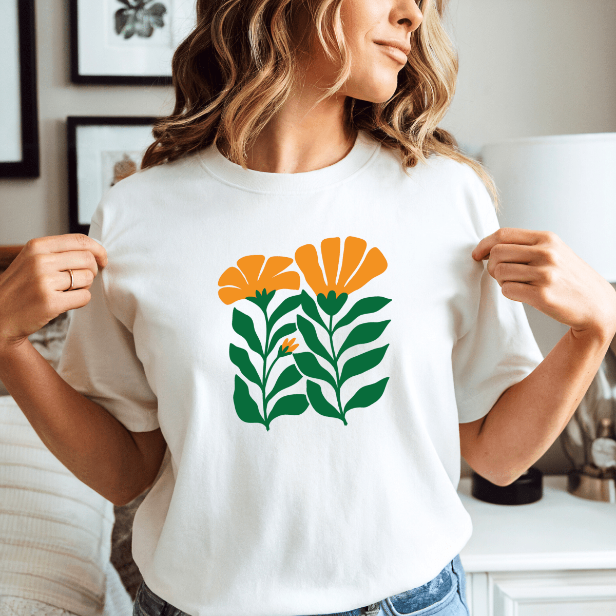 Camiseta Feminina de Manga Curta de Algodão Kiena - Ravian