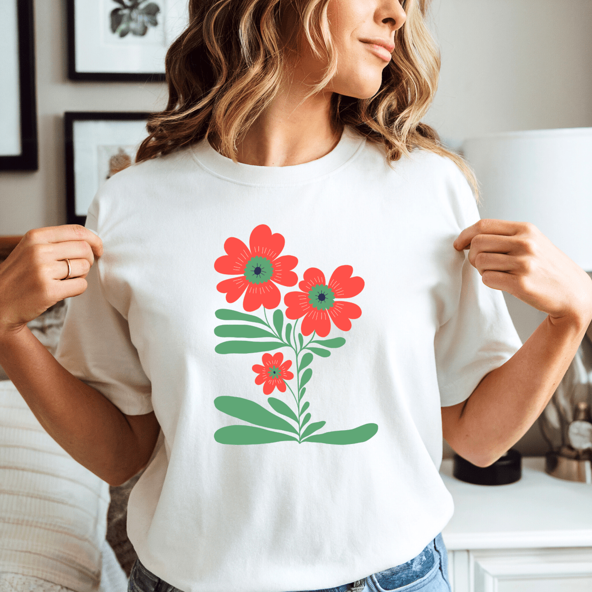 Camiseta Feminina de Manga Curta de Algodão Maris - Ravian