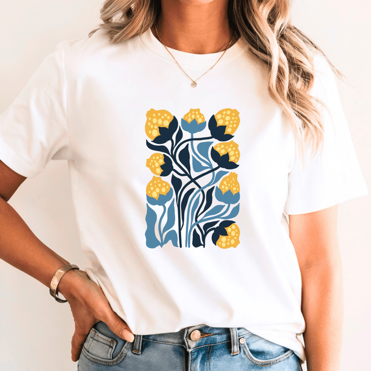 Camiseta Feminina de Manga Curta de Algodão Orlena - Ravian