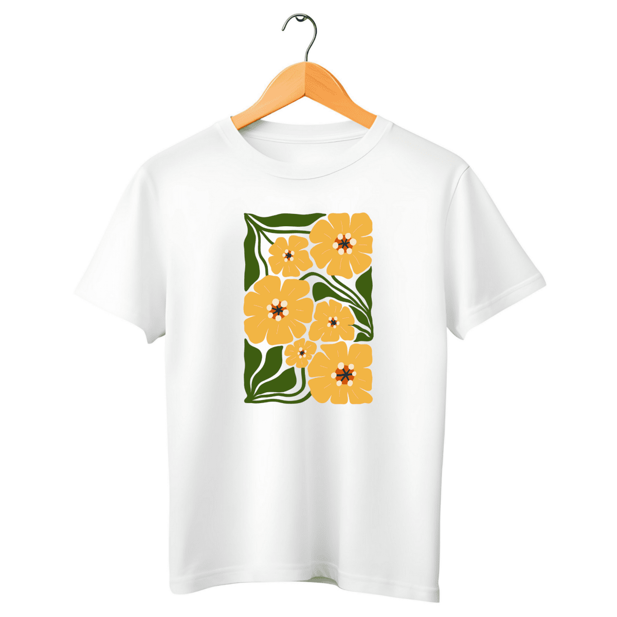 Camiseta Feminina de Manga Curta Estampada Elyra - Ravian