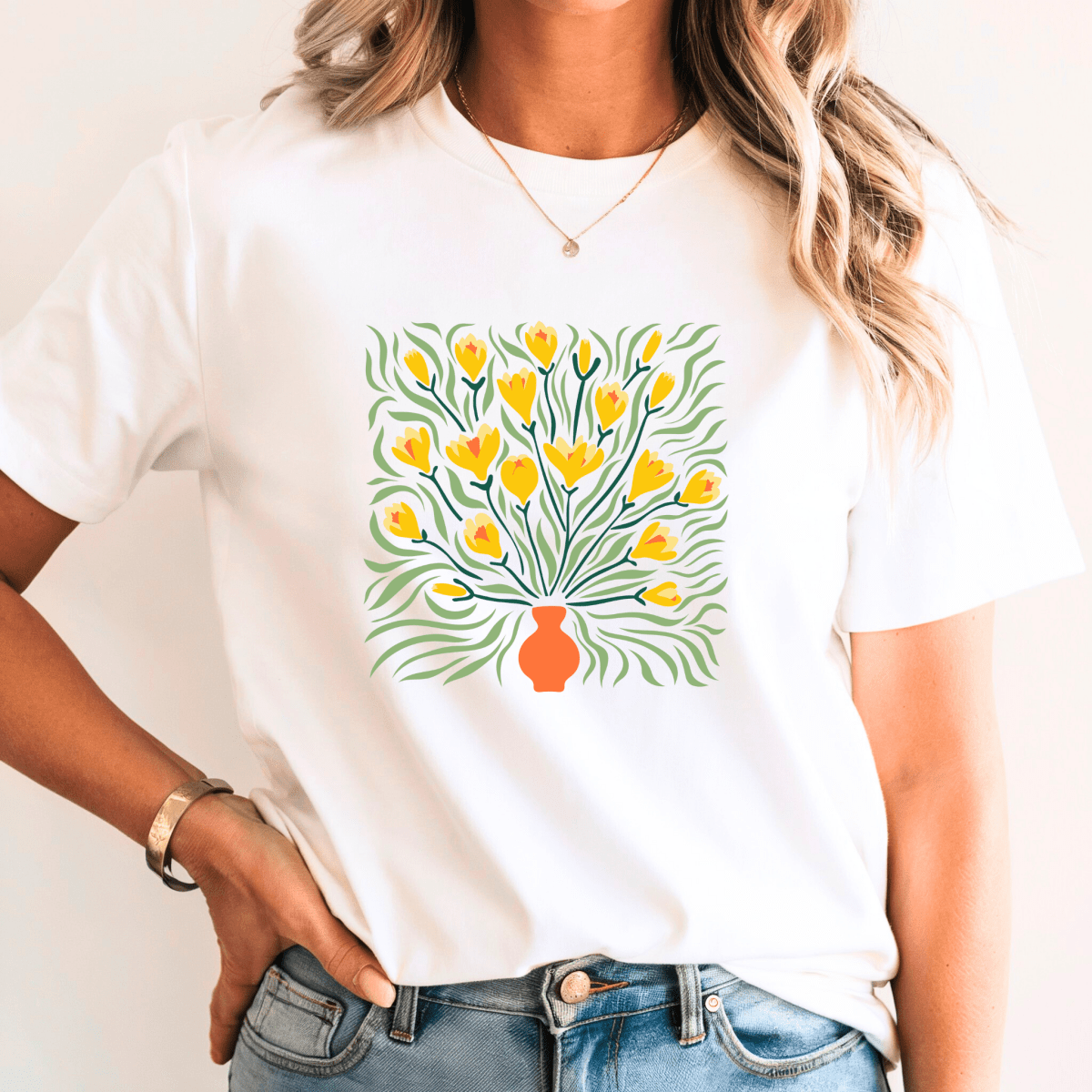 Camiseta Feminina de Manga Curta Estampada Esmera - Ravian