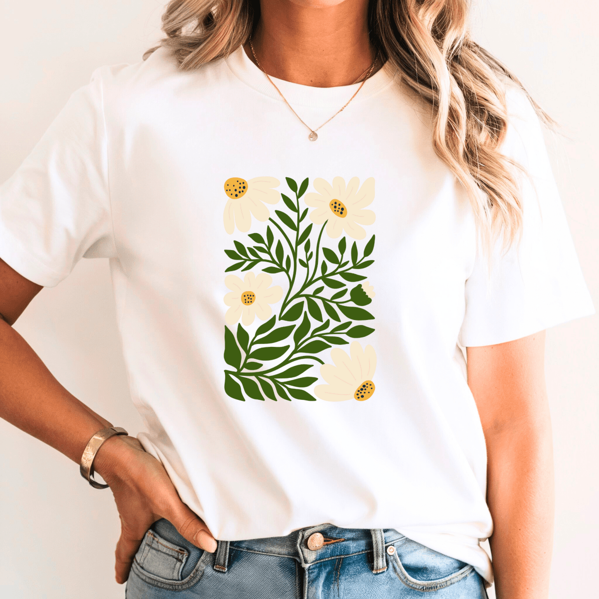 Camiseta Feminina Estampada de Manga Curta Naya - Ravian